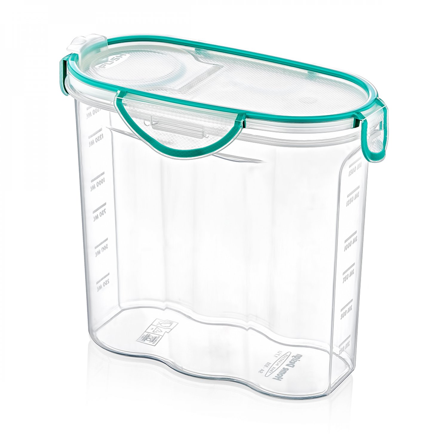 SA-585 FRESH BOX DRY FOOD CONTAINER NO: 2 (1,7 LT. ) - Transparent F26C