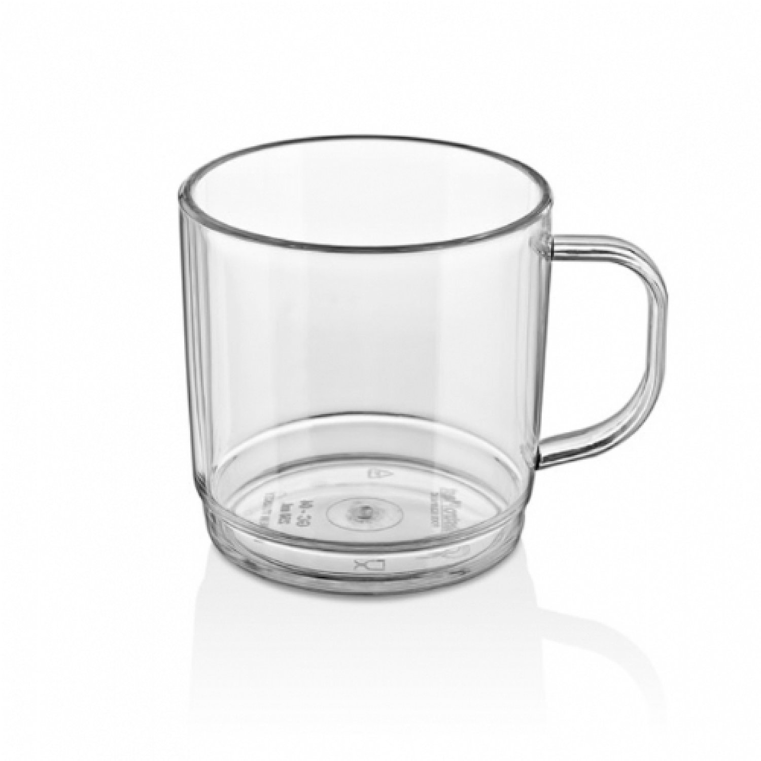 Coffee - Tea Mug PC 250 ml / 8,45 Oz - GC-04 - White J6JS