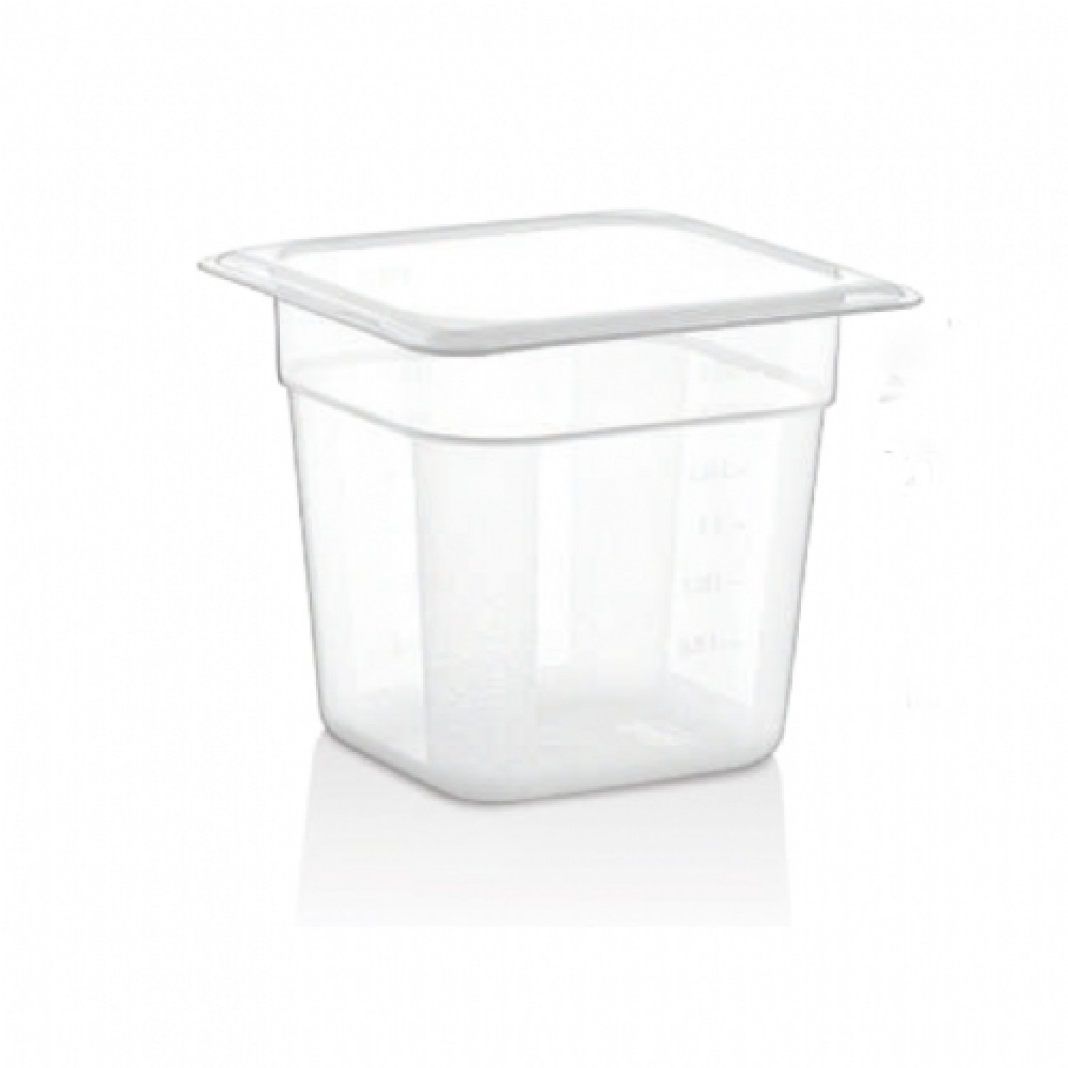 GN PP CONTAINER 150 mm 2 Lt - 67 Oz - GNPP-16150 - Clear KCVD