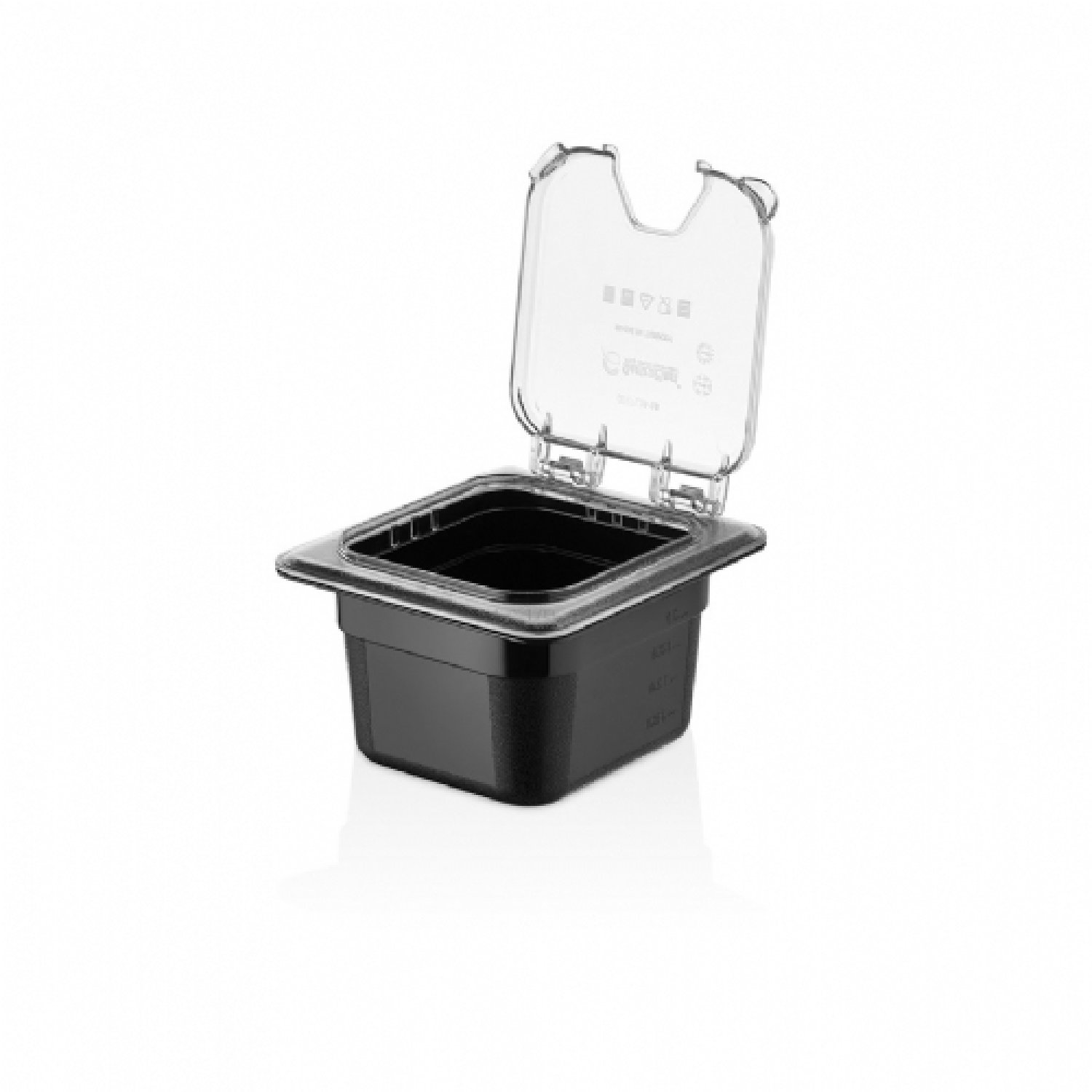 GNPC 1/6 Notched Flip Lid - GNPLM-16 - Clear EQAQ