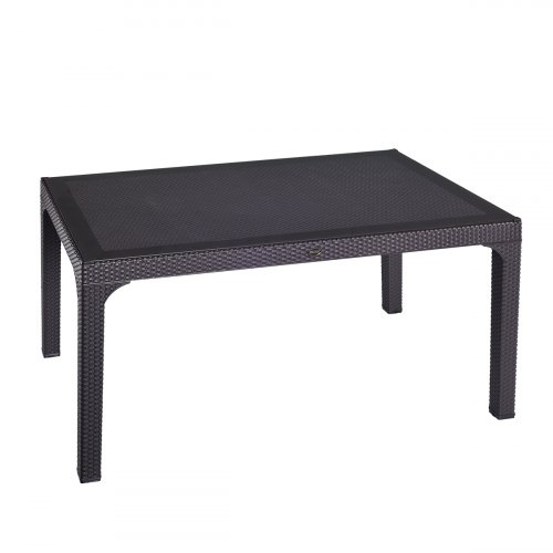HM-730 TABLE RATTAN 90 X 150 - White