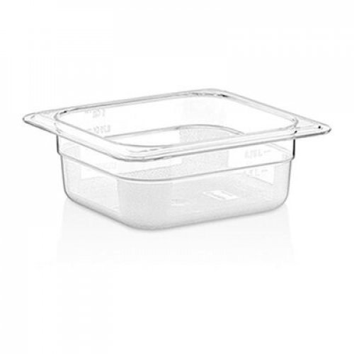 GN PC CONTAINER 65 mm 0,75 Lt - 25 Oz - GNP-1665 - Black T631