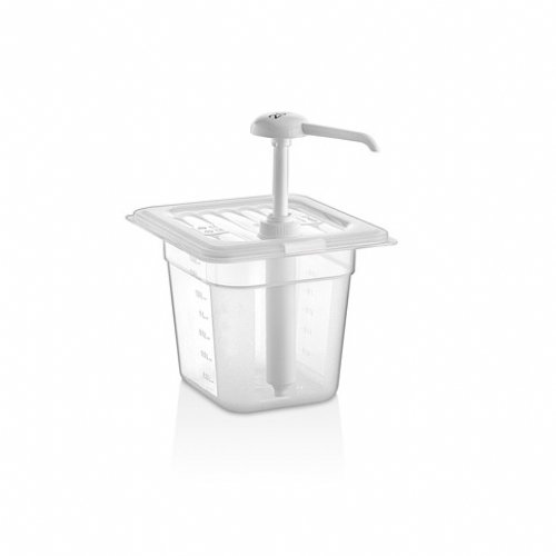Mayonnaise Pump Dispenser GNPP 1/6 150 mm - GDM-02 - Clear