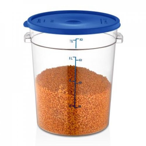 PC Round Container - GRP-8 - 7,5Lt-253Oz - Clear