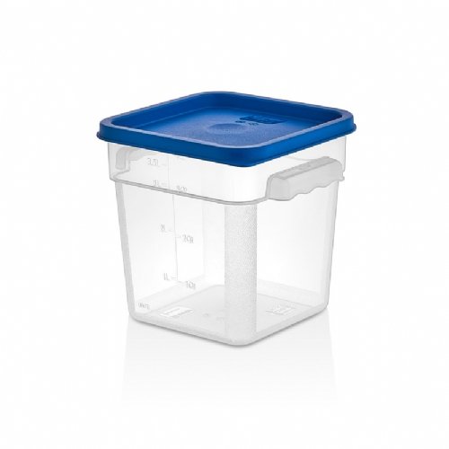 Square Container - GSPP-4 - 3.8 Lt - 128 Oz - Clear